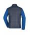 Herren Men's Knitted Hybrid Jacket Royal-melange/anthracite-melange 10460