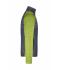 Heren Men's Knitted Hybrid Jacket Kiwi-melange/antraciet-melange 10460