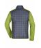 Heren Men's Knitted Hybrid Jacket Kiwi-melange/antraciet-melange 10460