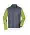 Heren Men's Knitted Hybrid Jacket Kiwi-melange/antraciet-melange 10460