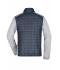 Heren Men's Knitted Hybrid Jacket Licht melange/antraciet-melange 10460