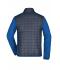 Heren Men's Knitted Hybrid Jacket Royal-melange/antraciet-melange 10460