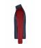Men Men's Knitted Hybrid Jacket Red-melange/anthracite-melange 10460