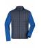 Heren Men's Knitted Hybrid Jacket Royal-melange/antraciet-melange 10460