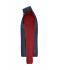 Heren Men's Knitted Hybrid Jacket Rood-melange/antraciet-melange 10460