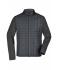 Homme Veste hybride tricotée homme Gris-mélange/anthracite-mélange 10460