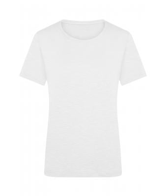 Damen Ladies' Slub T-Shirt White 8588