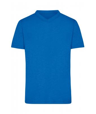 Herren Men's Slub T-Shirt Bright-blue 8589