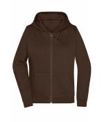 Damen Ladies' Promo Zip Hoody Brown 10449