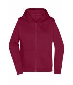 Damen Ladies' Promo Zip Hoody Wine 10449