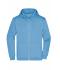 Herren Men's Promo Zip Hoody Sky-blue 10445