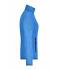 Dames Ladies' Knitted Fleece Jacket Royal-melange/rood 8304