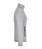 Ladies Ladies' Knitted Fleece Jacket Light-grey-melange/red 8304