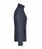 Dames Ladies' Knitted Fleece Jacket Donkergrijs-melange/zilver 8304