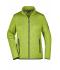Dames Ladies' Knitted Fleece Jacket Kiwi-melange/royal 8304