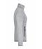 Dames Ladies' Knitted Fleece Jacket Lichtgrijs-melange/rood 8304