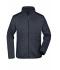 Herren Men's Knitted Fleece Jacket Dark-grey-melange/silver 8305