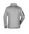 Herren Men's Knitted Fleece Jacket Light-grey-melange/red 8305