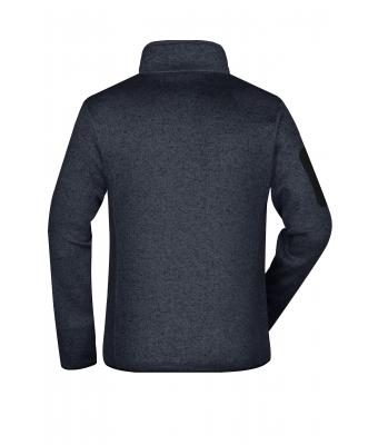 Men Men's Knitted Fleece Jacket Dark-grey-melange/silver 8305