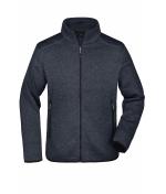 Homme Veste polaire tricoté homme Gris-foncé-mélange/argent 8305