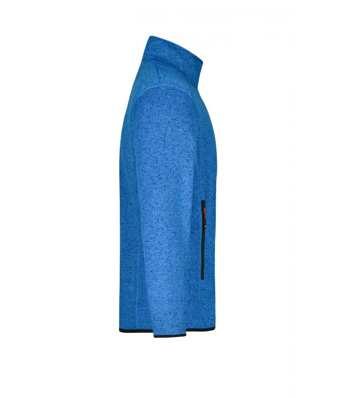 Homme Veste polaire tricoté homme Royal-mélange/rouge 8305
