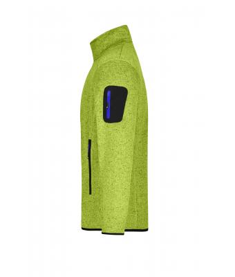 Homme Veste polaire tricoté homme Kiwi-mélange/royal 8305