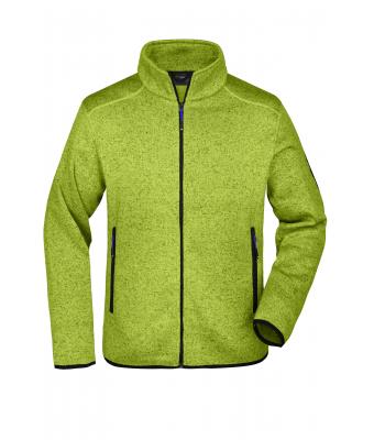 Homme Veste polaire tricoté homme Kiwi-mélange/royal 8305