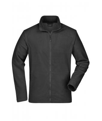 Men Men's Basic Fleece Jacket Black 8349