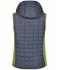 Ladies Ladies' Knitted Hybrid Vest Kiwi-melange/anthracite-melange 8679