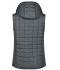 Dames Ladies' Knitted Hybrid Vest Grijs-melange/antraciet-melange 8679
