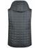 Herren Men's Knitted Hybrid Vest Grey-melange/anthracite-melange 8680