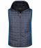 Herren Men's Knitted Hybrid Vest Royal-melange/anthracite-melange 8680