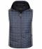 Heren Men's Knitted Hybrid Vest Licht melange/antraciet-melange 8680