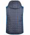 Heren Men's Knitted Hybrid Vest Royal-melange/antraciet-melange 8680