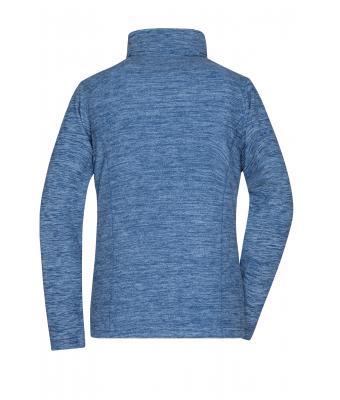 Dames Ladies' Fleece Jacket Blauw-melange/navy 8428