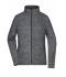 Dames Ladies' Fleece Jacket Grijs-melange/antraciet 8428