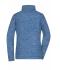 Ladies Ladies' Fleece Jacket Blue-melange/navy 8428