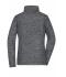 Dames Ladies' Fleece Jacket Grijs-melange/antraciet 8428