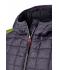 Damen Ladies' Knitted Hybrid Jacket Kiwi-melange/anthracite-melange 8500