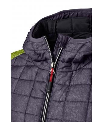Ladies Ladies' Knitted Hybrid Jacket Kiwi-melange/anthracite-melange 8500