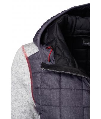 Ladies Ladies' Knitted Hybrid Jacket Light-melange/anthracite-melange 8500