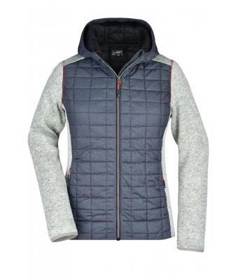 Ladies Ladies' Knitted Hybrid Jacket Light-melange/anthracite-melange 8500