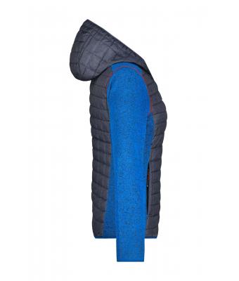 Ladies Ladies' Knitted Hybrid Jacket Royal-melange/anthracite-melange 8500