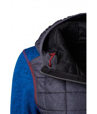 Ladies Ladies' Knitted Hybrid Jacket Royal-melange/anthracite-melange 8500