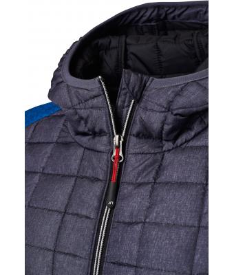 Ladies Ladies' Knitted Hybrid Jacket Royal-melange/anthracite-melange 8500