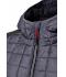 Dames Ladies' Knitted Hybrid Jacket Grijs-melange/antraciet-melange 8500