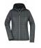 Femme Veste tricot hybride femme Gris-mélange/anthracite-mélange 8500