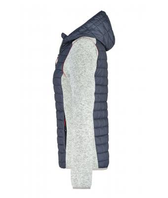 Femme Veste tricot hybride femme Mélange-clair/anthracite-mélange 8500