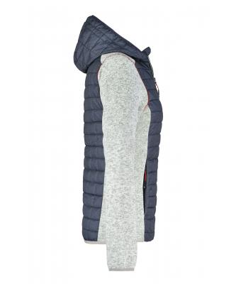 Femme Veste tricot hybride femme Mélange-clair/anthracite-mélange 8500