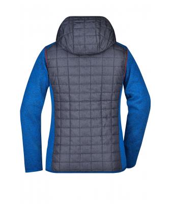 Femme Veste tricot hybride femme Royal-mélange/anthracite-mélange 8500